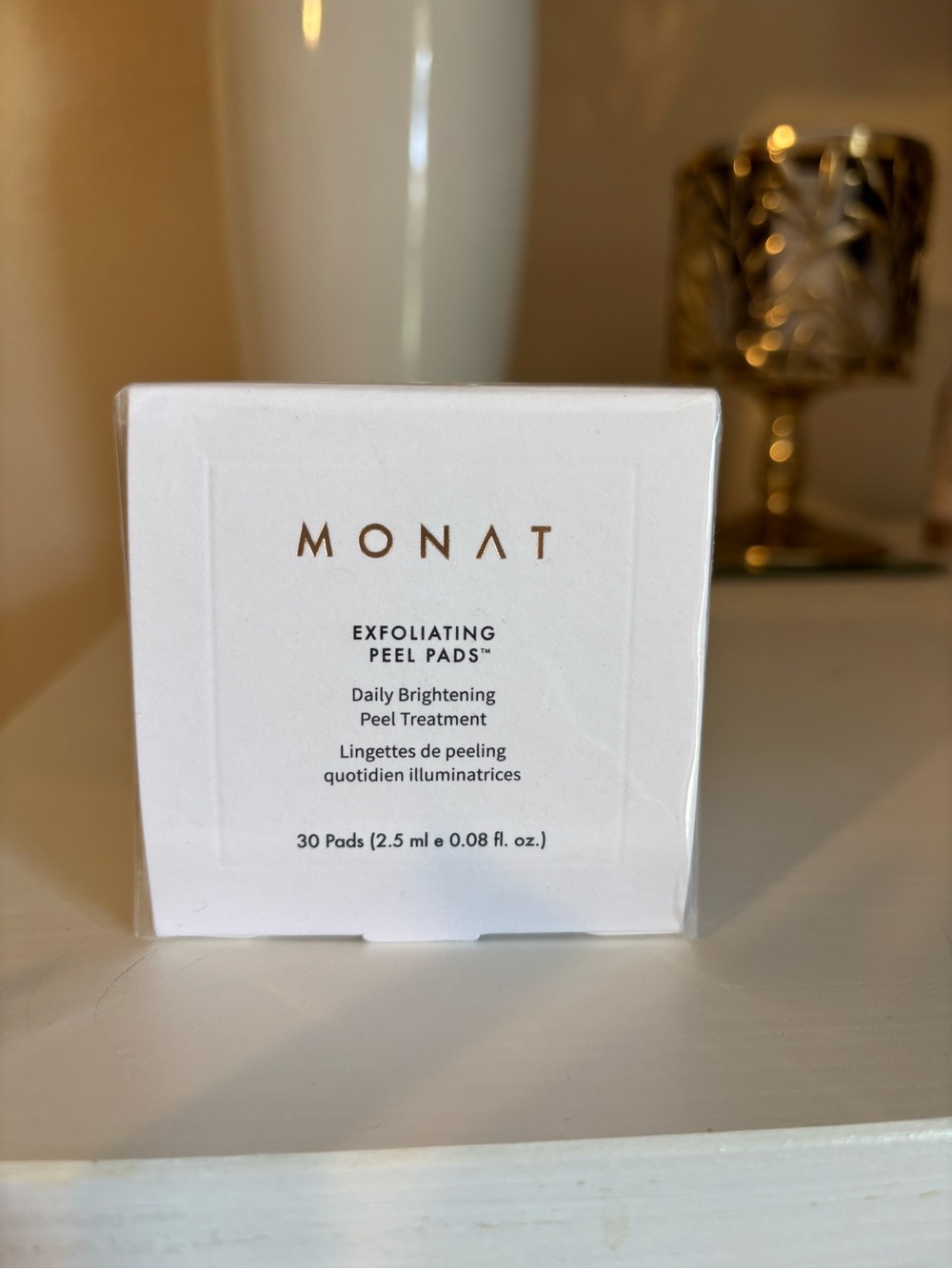 MONAT Exfoliating Peel Pads – White Daily Brightening Treatment (30 Pads)